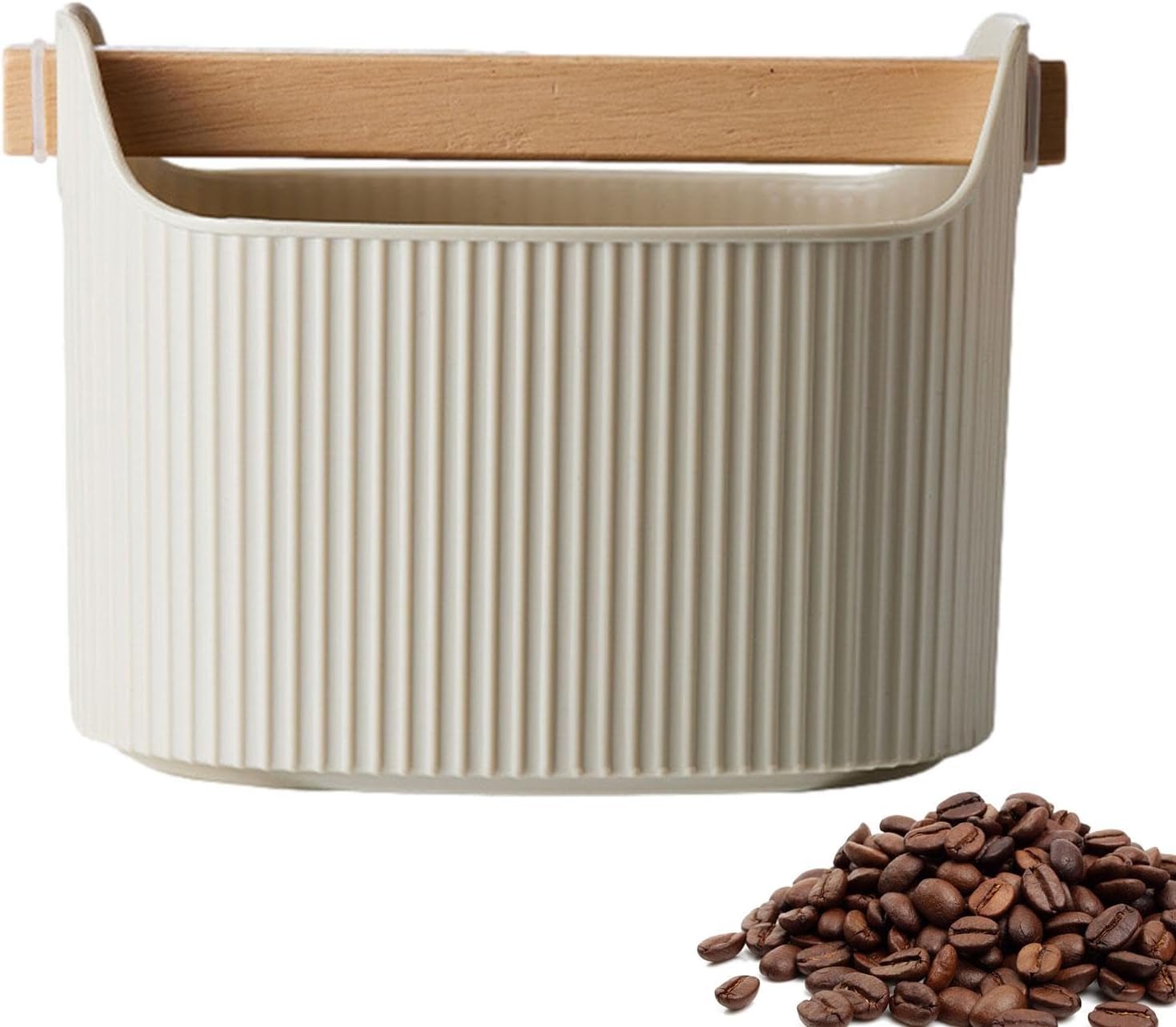 Coffee Knock Box | Espresso Dump Bin Removable Espresso Bucket - Shock-Absorbent Grind Waste Bin, 1300ml Coffee Ground Dump Bin Knock Box for Home/Offices