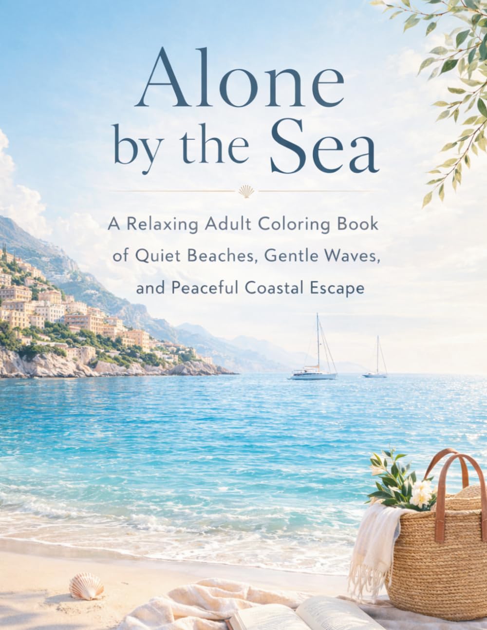 Alone by the Sea: A Relaxing Adult Coloring Book of Quiet Beaches, Gentle Waves, and Peaceful Coastal Escape (Escape Coloring Books)