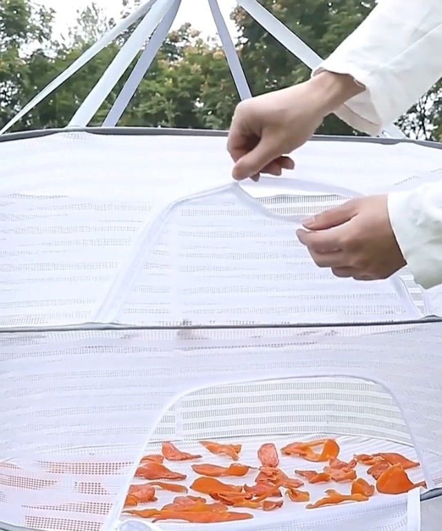 Essiccatore A 3 Strati Per Erbe - Rack Pieghevole Per Fiori, Frutta E Verdura Con Gancio - Foto 3