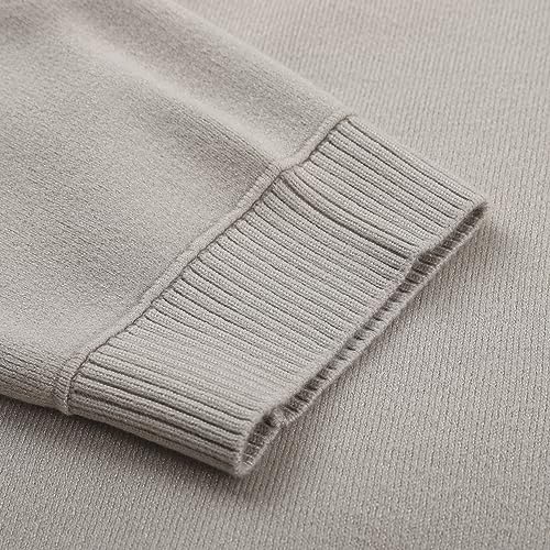 Image of Women's Tight Cuff Long Sleeve Crew Neck Solid Button Down Cable Ribbed Knit Classic Cardigan Sweater