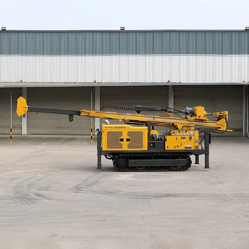 Hydraulic Core Diamond Drill Rig on Tracks, Adjustable Drilling Angle, Suitable for Geological Survey, Mining Exploration and Construction Site Investigation