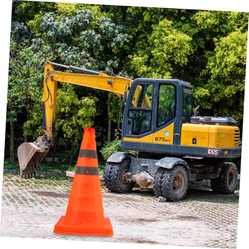 Cônes de signalisation rétractables orange anti encombrement coffre