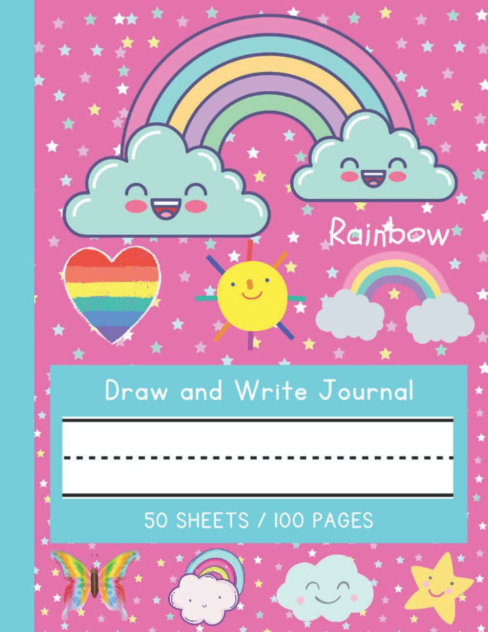 Draw and Write Journal for Kids: Rainbow Design (K- 2) (Draw and Write Journals for Kids)
