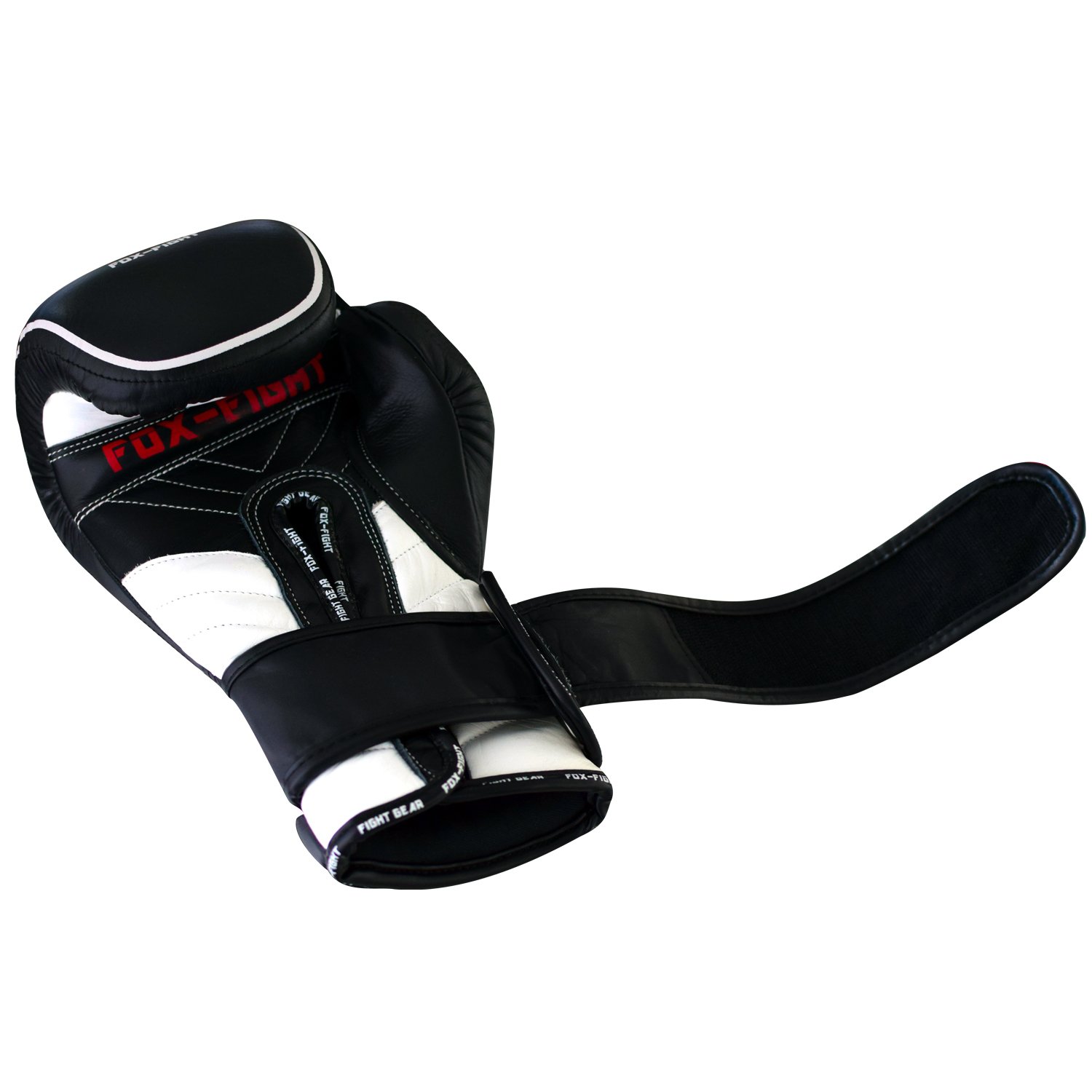 FOX-FIGHT B7 Boxhandschuhe professionelle hochwertige Premium Qualität aus echtem Leder Sandsack Training Sparring Muay Thai Kickbox Freefight Kampfsport BJJ Sandsackhandschuhe Gloves