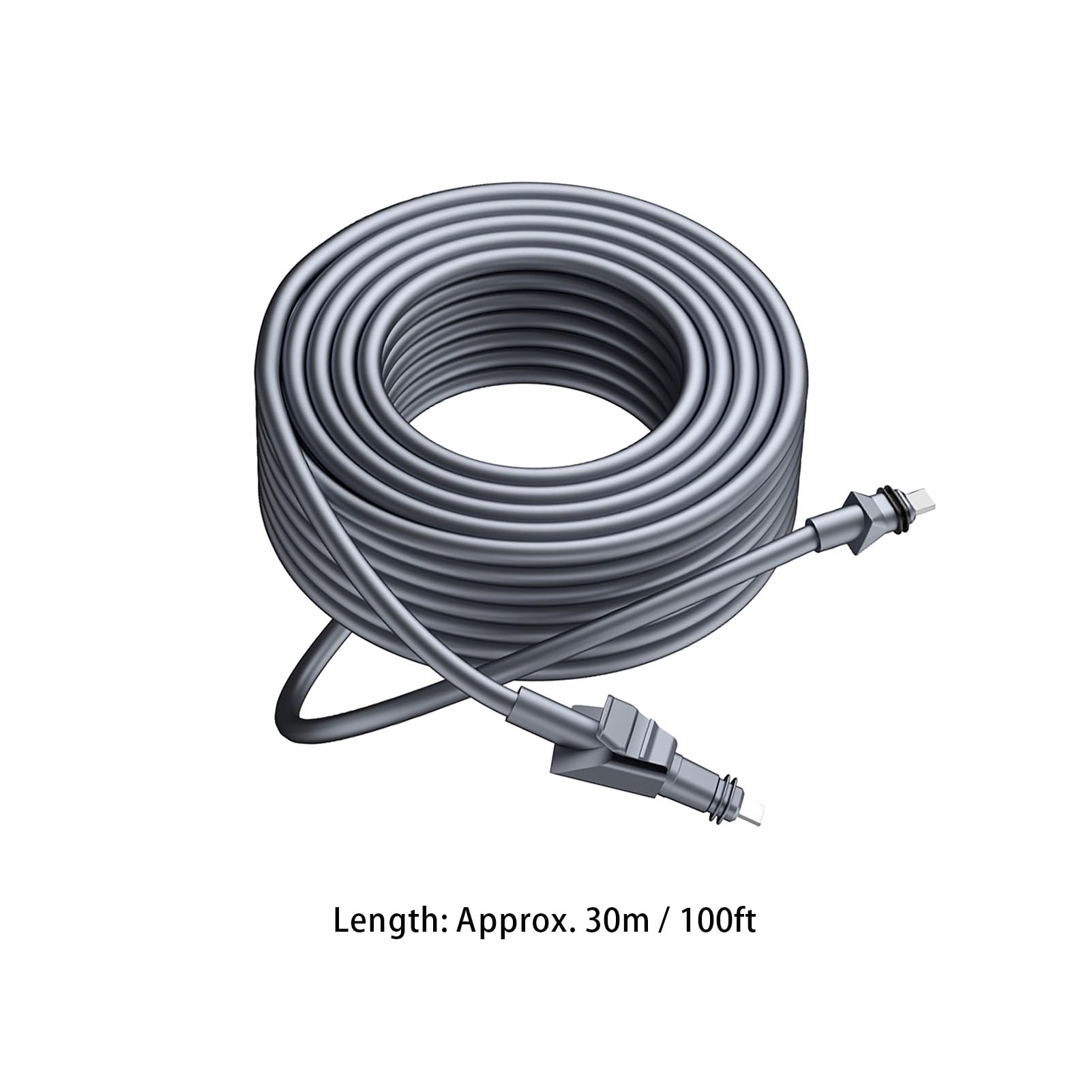Câble Plat Haute Performance 30 M / 100 Pieds, Câble Remplacement Satellite Rectangulaire, Câble Réseau Plat, Rallonge Câble pour Plat Haute Performance