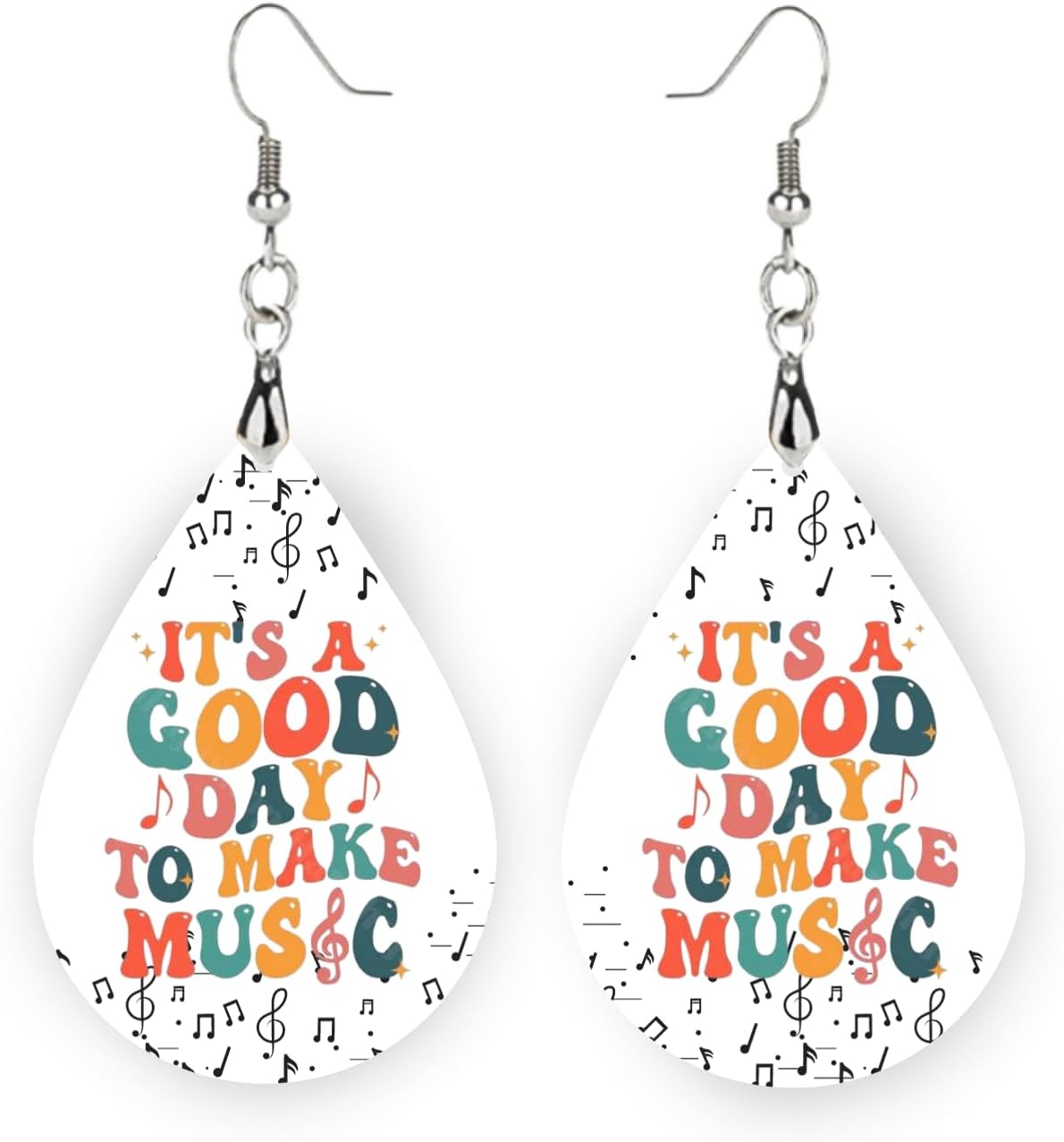 Music Teacher Earrings, Christmas Gift for Teachers, It's a Good Day to Make Music