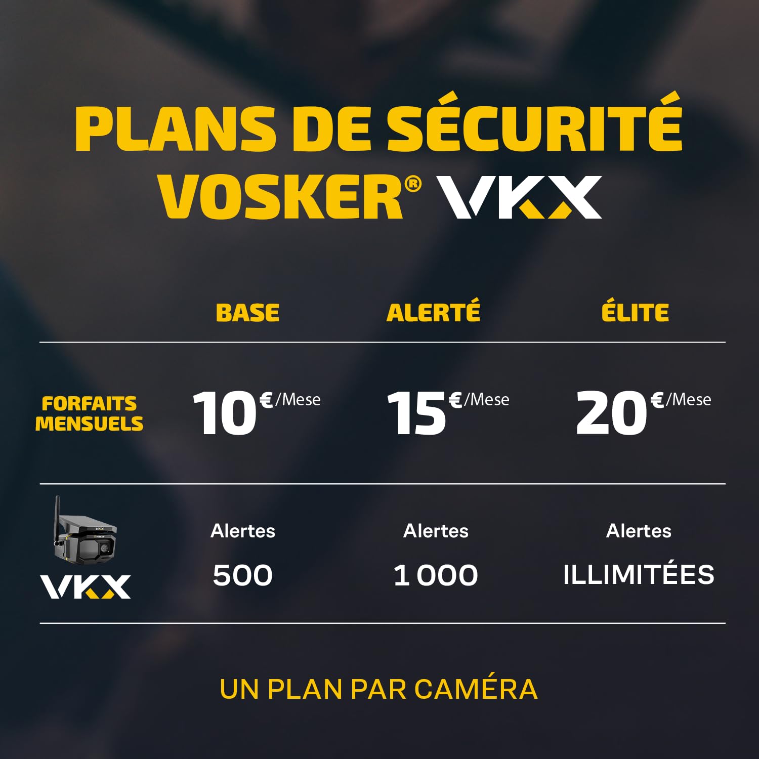 Camera Surveillance Extérieure sans Fil 4G Solaire sans WiFi - Vosker VKX