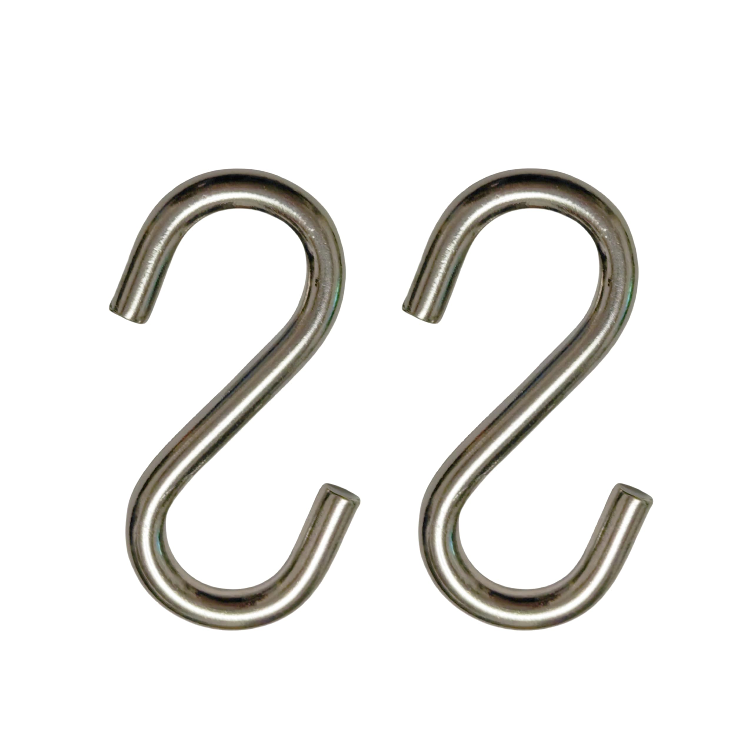 Stainless Steel S Hooks - 6 Pack -12