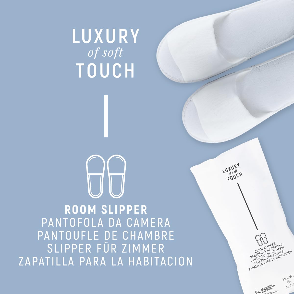 AURA LUXURY COLLECTION ® 100 paia di CIABATTE MONOUSO bianche unisex TAGLIA UNICA con suola antiscivolo per ospiti, hotel, b&b spa centri estetici
