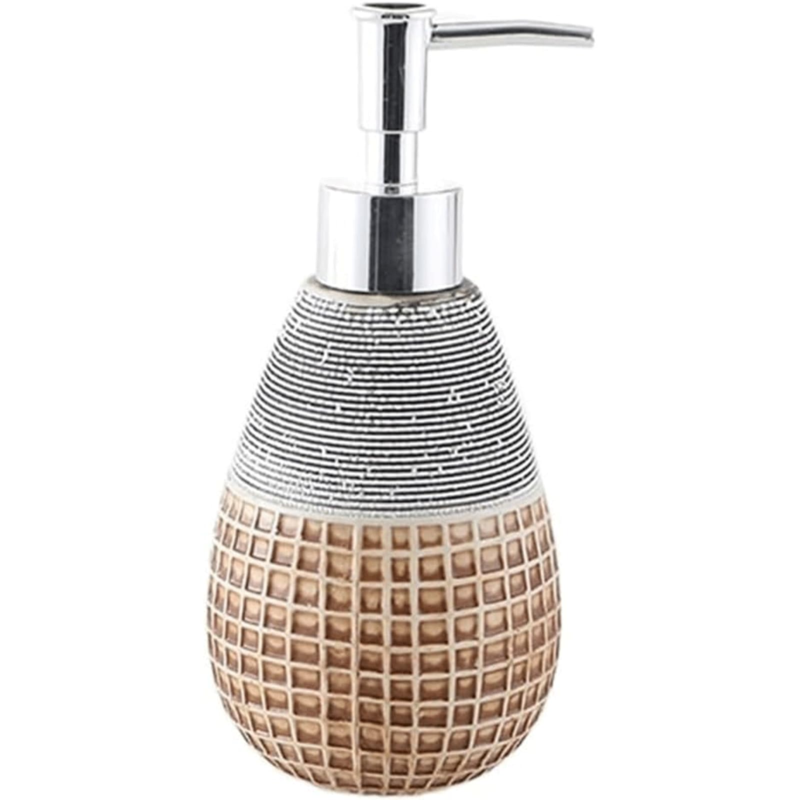 Wiederverwendbar 330 ml/11,15 oz Kleiner Seifenspender für Bad und Küche, Keramik-Pressspenderflasche, Shampoo-Duschgel-Flasche Langlebig