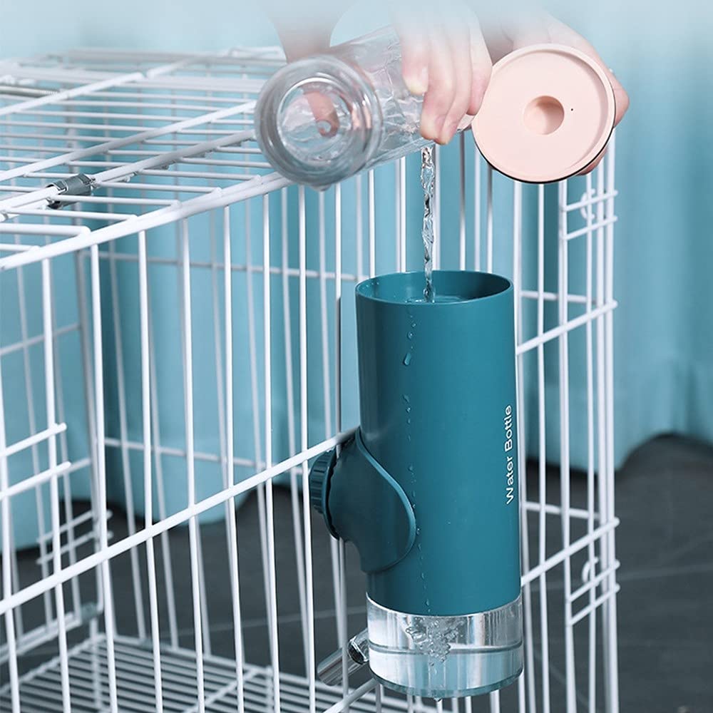 Abreuvoirs pour Petits Animaux, 500ml Distributeur d'eau Abreuvoirs Suspendu avec Fixation pour Hamster Lapin Chinchilla Petits Animaux de Compagnie