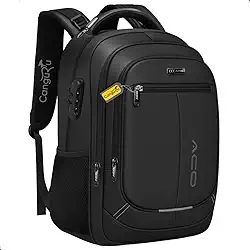 Mochila Masculina Feminina Notebook Com Capa de Chuva Resistente a Água Saída USB/Fone Executiva Ideal Para Trabalho Faculdade Dia a Dia