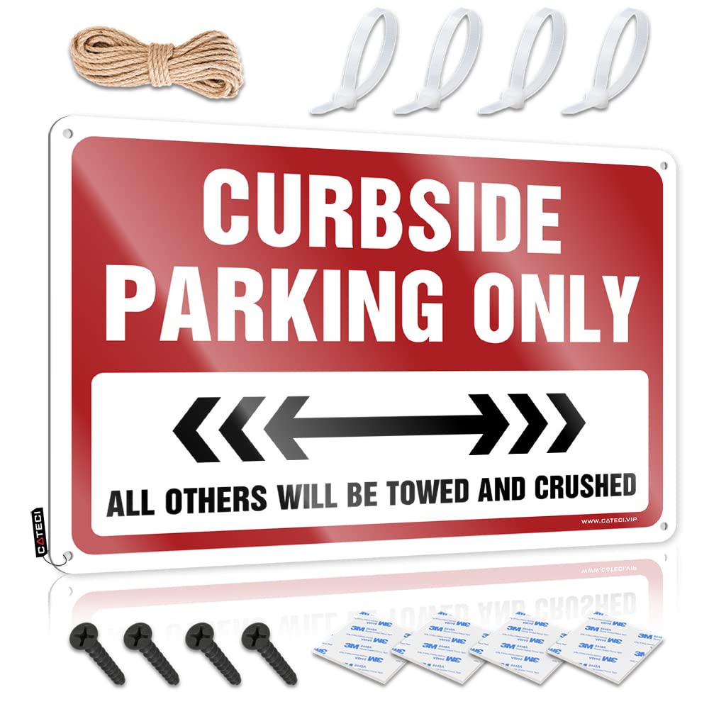 Western Work Art - Curbside Parking Only Accessories Rustic Wall Hanging(30X40CM)