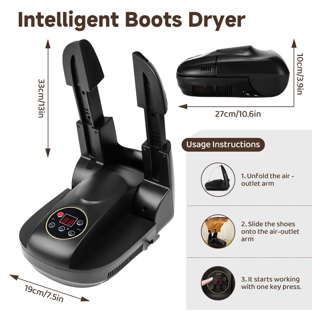 LNIDEAS 200 W Elettrico Asciuga Scarpe E Stivali Smart | FindTheDeal