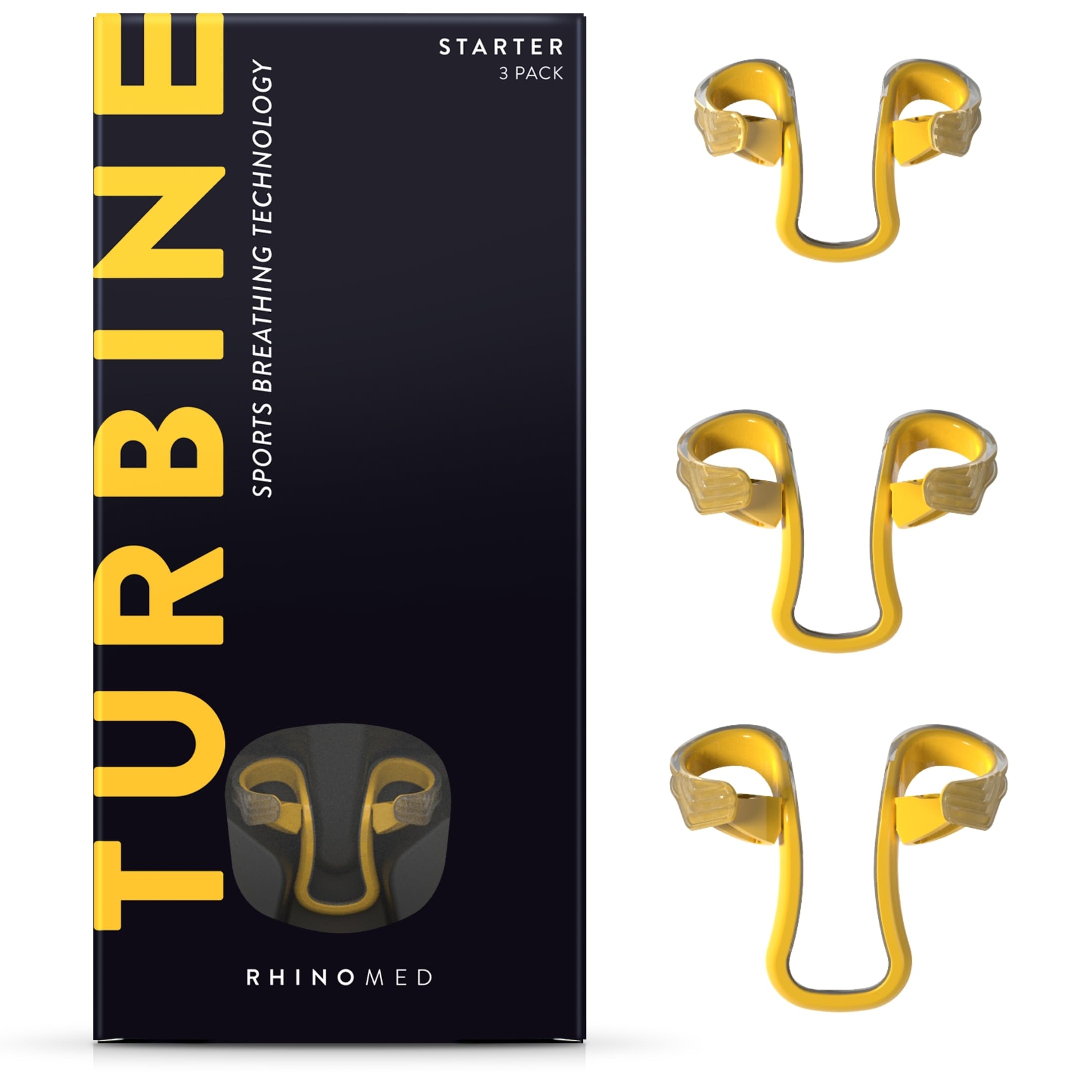 Rhinomed Turbine Nasal Dilator for Athletic Breathing - Improves Airflow During Exercise