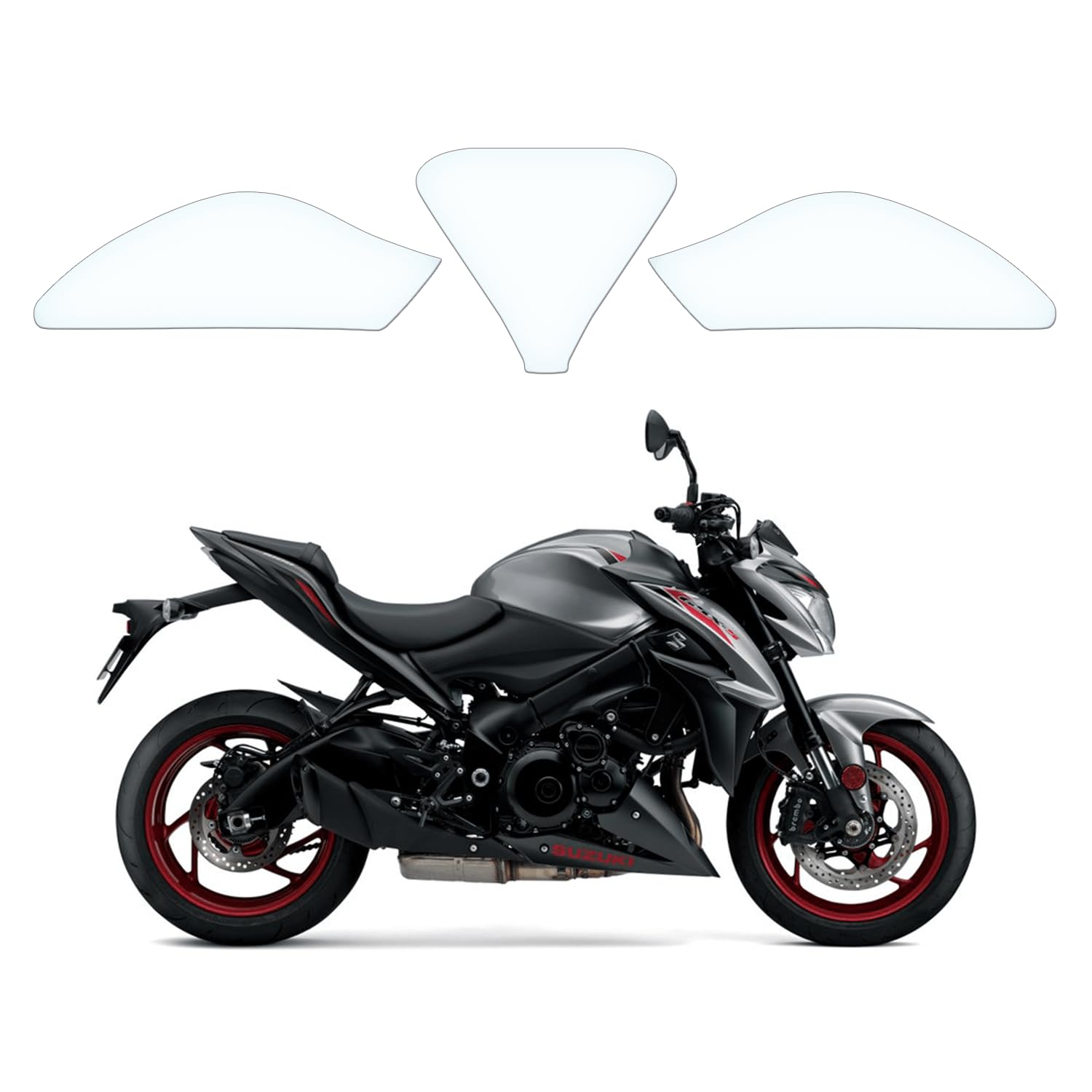 Tankschutzfolie Lackschutz Tankpad Transparent geeignet für Suzuki GSX-S1000 2015