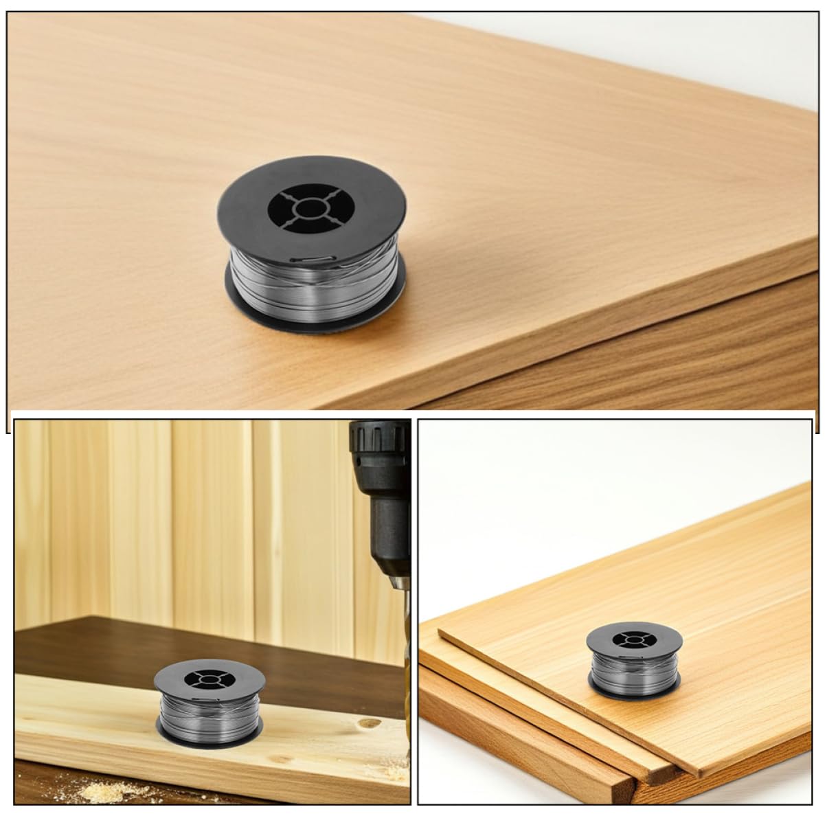 GLEAVI Filo per Saldatura Senza Gas in Acciaio al Carbonio 0.8mm | Bobina Argento 1kg, Versatile per Diversi Progetti e Lavori di Saldatura