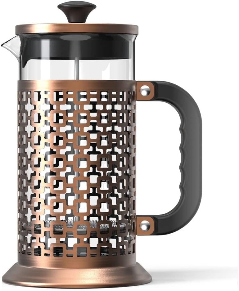 Best French Press Coffee Maker 34oz Coffee French Press Coffee Tea Pot 5 Layers of Filter Element Two-Way Water Ou (Color : A)