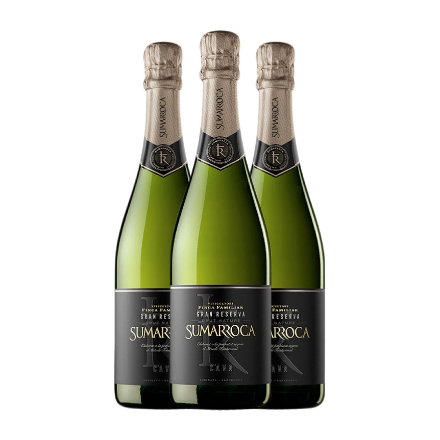 Sumarroca Brut Nature Cava Gran Reserva 75 cl Espumoso blanco (Caja de 3 Botellas de 75 cl)