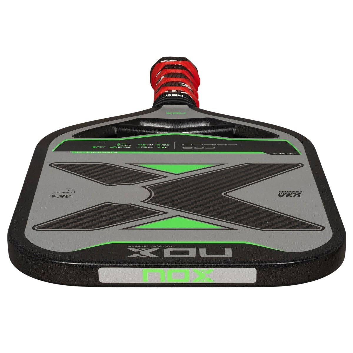 NOX Pickleball Paddel 2025 Luxury & Pro Series | 18K & 3K Kohlefaser, verbesserter Komfort & Ultra Power Kerne, exklusive Spin & Airflow Dynamik & Custom Grip | Zugelassene Pickleball-Schläger für