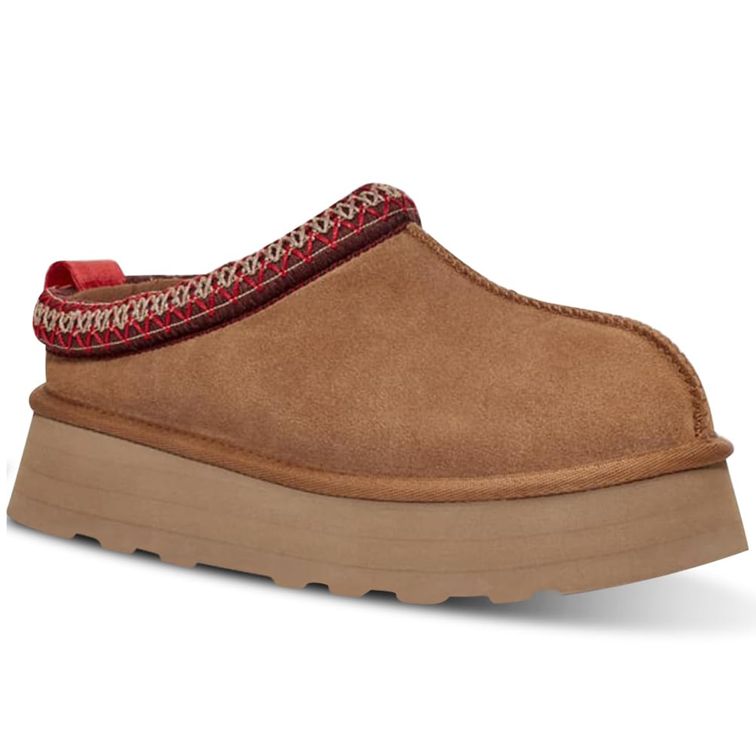 Tanamo Platform Slippers Women Ultra Mini Boots Short Ankle Fur Fleece, 8, Chestnut