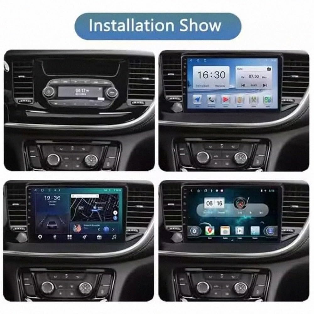 Pantalla Carplay Coche para Buick Encore Opel Mokka 2016-2018 Enlace Espejo, Siri, G00Gle Asistente de Voz, Navegación, FM, Aux, Bluetooth, 8 Nuclear 6G+128G