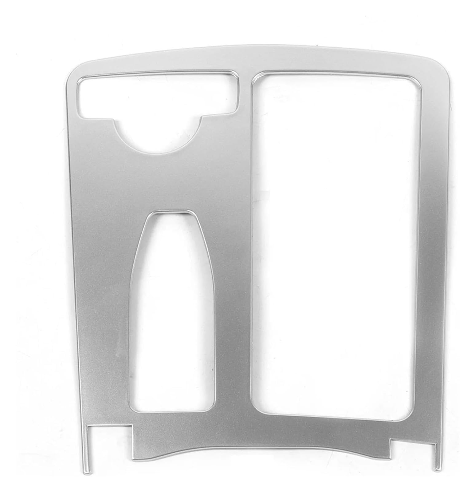 Decoration Interior Trim for Benz C Class W204 2007-2014 Cup Holder Bezel Interior Sticker Centre Console Trim(Silver)