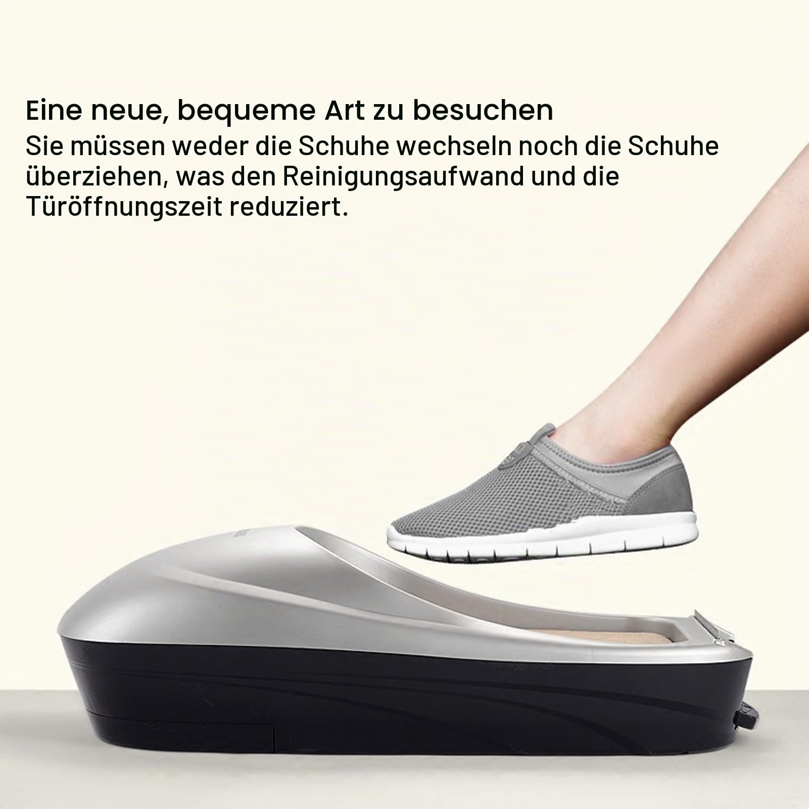Automatische Schuhüberzugsmaschine, Automatischer Spender für Schuhüberzüge mit Schuhfolie, Wiederverwendbarer, Platzsparender Spender für Einweg-Überschuhe für das Home Office
