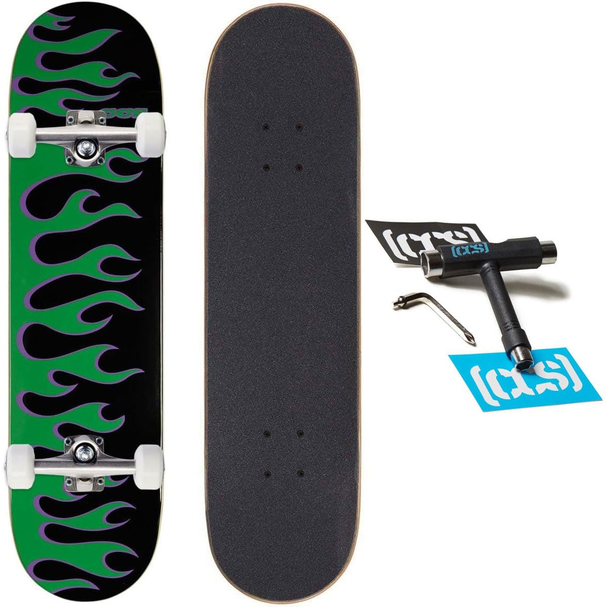 [CCS] Skateboard Complete | Maple Wood | Professional Grade | Fully Assembled with Skate Tool &amp; Stickers | Adults, Kids, Teens, Youth | Boys &amp; Girls