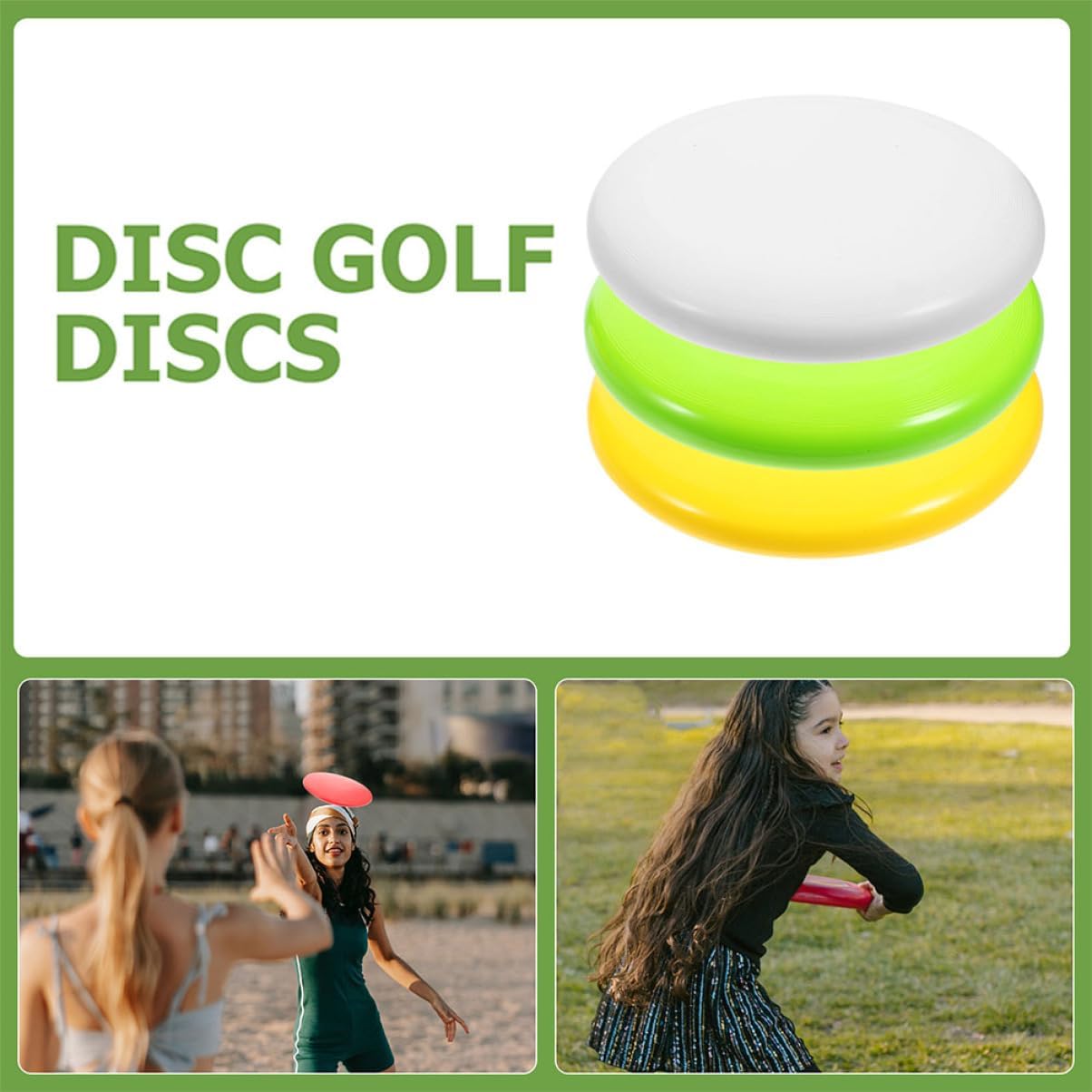 6Pcs Disc Golf Midrange Driver Putter Pack Lightweight Durable Pe Golf Discs for All Skill Levels for Outdoor Activities Practice