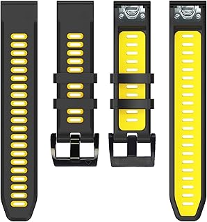 26 22MM Watchband Strap for Garmin Fenix 5 5X Plus 3 3 HR Fenix 6X 6 6S S60 MK1 Watch Quick Release Silicone Easyfit Wrist Band (Color : D, Size : 26mm Descent Mk1)