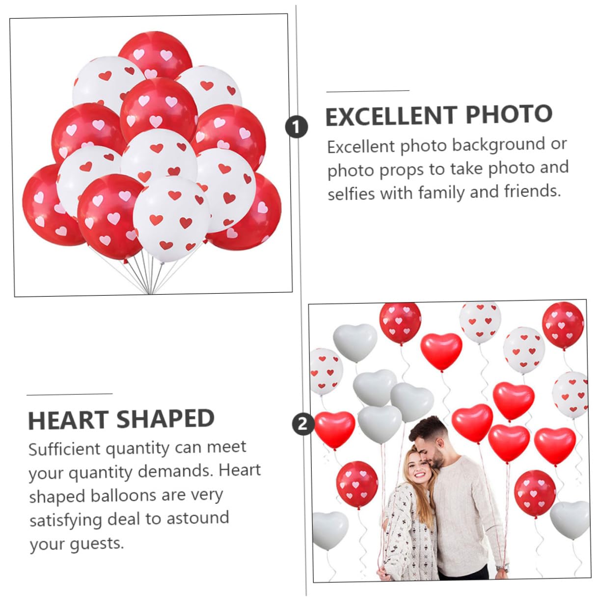 Ciieeo 3juegos Globos De Corazón Rojos y Para Decoración De San Valentín Fiesta De Boda y Aniversarios Suministros Románticos Para Celebraciones