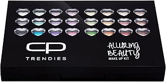 CP Trendies Alluring Makeup Kit No. 86 for Ladies & Girls | Perfect Makeup Gift Set for Women with 48 Eyeshadows, Blush Brush, Dual Ended Applicator, Lip Brush, Blusher, Compact Powder, Lip Gloss
