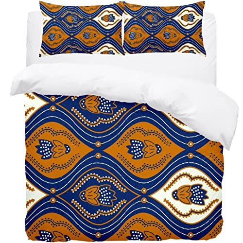 Housse de couette douce rétro géométrique pour un sommeil de qualité