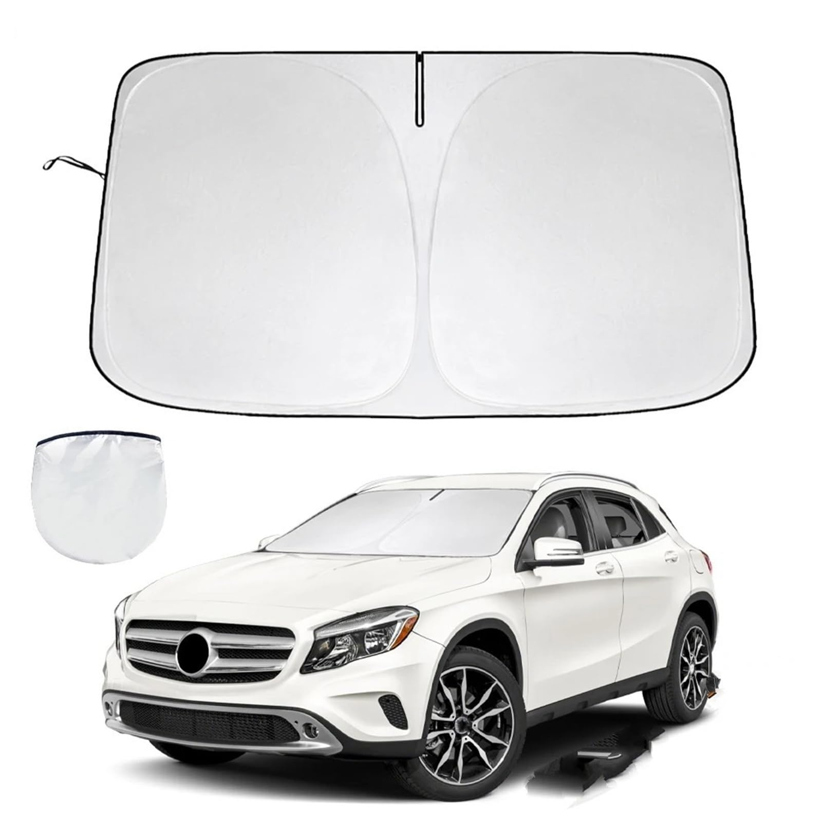 Parasole per Parabrezza Auto Parasole per Parabrezza per Mercedes Benz per GLA 2015-2020. Parasole per Finestrino. Parasole per Parabrezza Auto. Anteriore Pieghevole Parasole