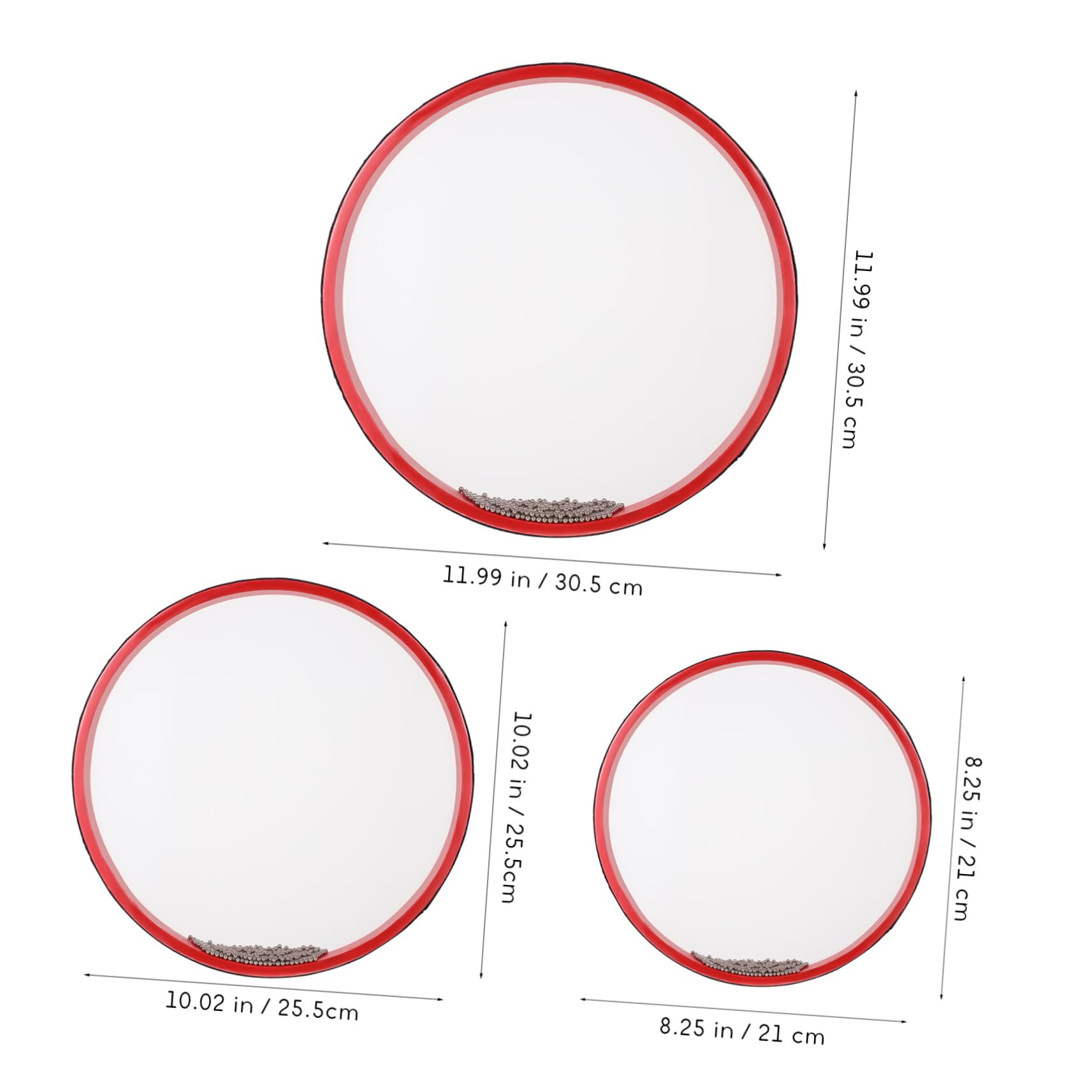 HANABASS Ocean Drums Set Wave Sound Musical Instruments 3pcs Boys and Girls Drums for Beginners Professionals