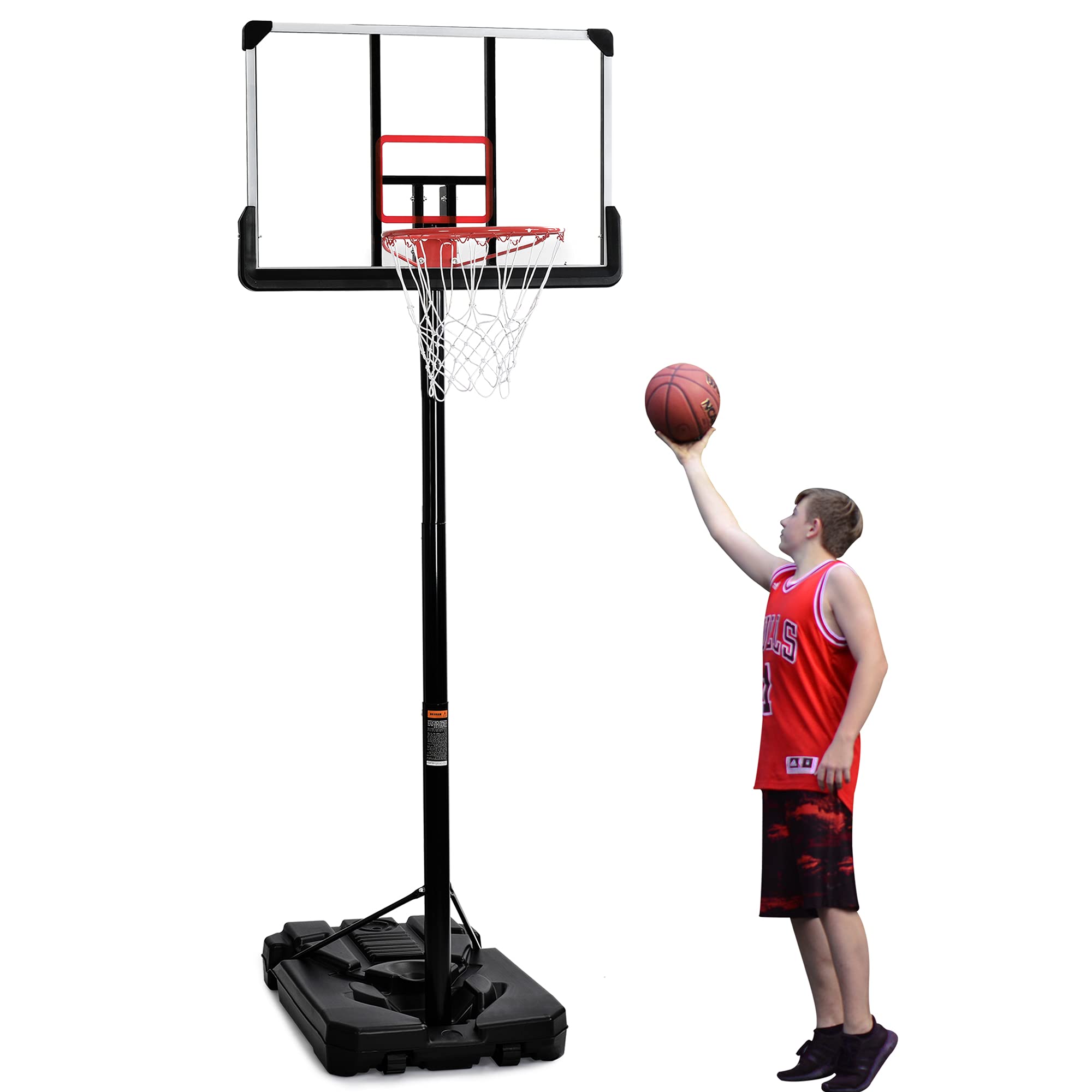 Buy MeraxPortable Basketball System Basketball Hoop & Goal with 44" Backboard, 6.610ft