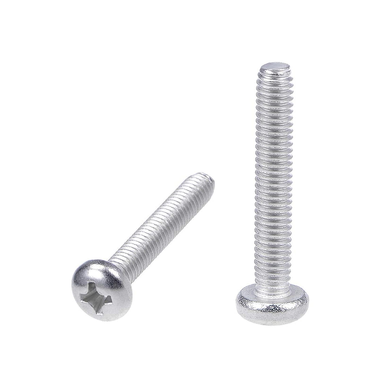 MACHSWON M4x25mm Machine Screws Pan Phillips Cross Head Screw 304 Stainless Steel Round Head Cross Screw Fasteners Bolts 20Pcs