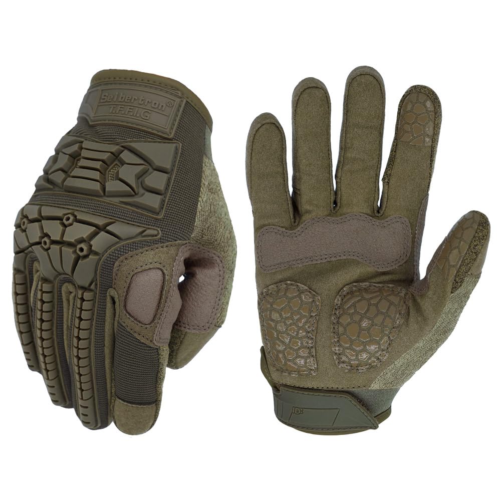 Seibertron T.T.F.I.G 2.0 Men's Tactical Military Gloves Flexible Rubber Knuckle Protective for Combat Hunting Hiking Airsoft Paintball Motorcycle Motorbike Riding Outdoor Gloves — view 12