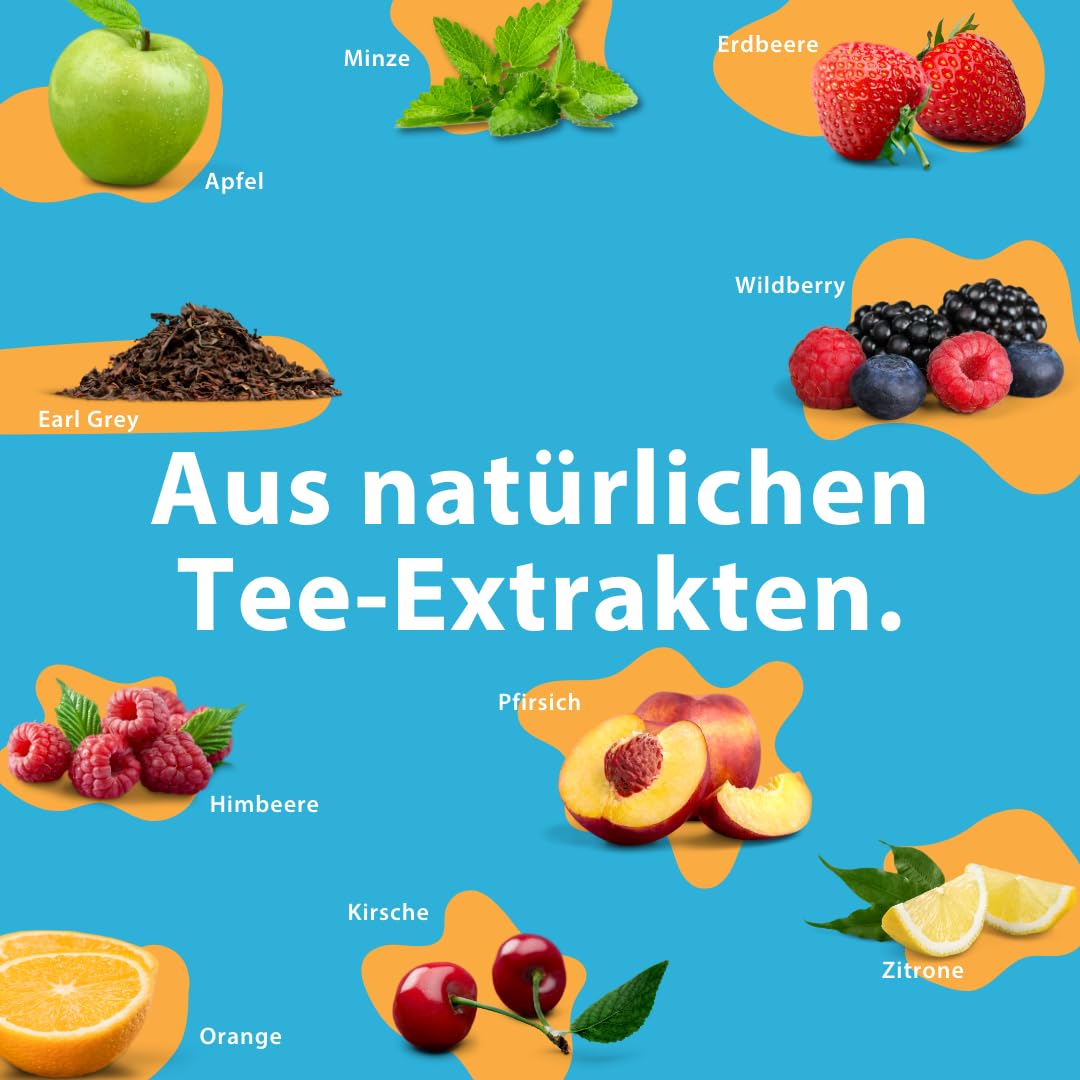 TEABALLS Lot de 10 découvertes - Soluble à chaud et à froid - 10 variétés