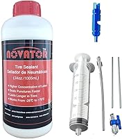 Vista 6 de NOVATOR Endurance - Sellador de neumáticos de bicicleta para tubulares, tubulares, tubos, sella más rápido, dura más tiempo, microfibra