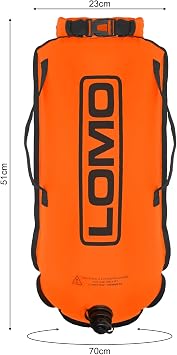 Lomo Drybag Swimming Tow Float - Orange
