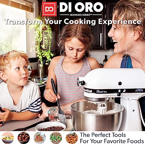 Di Oro Silicone Spatula Set - Rubber Kitchen Spatulas For Baking, Cooking, & Mixing - 600°F Heat-Resistant & Bpa Free Silicone Scraper Spatulas For Nonstick Cookware - Dishwasher Safe (4Pc, Red) #TOP3