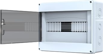 YAVUZ Fuse Box 12-Plaster Fuse Box IP54 29 x 23 x 11.5 cm POLY 007