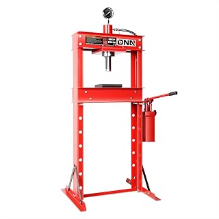 DNA MOTORING 30 Ton Manual Hydraulic Shop Press with Plates, H-Frame Garage Floor Press, 30T / 66139lbs, Adjustable Height, TOOLS-00291
