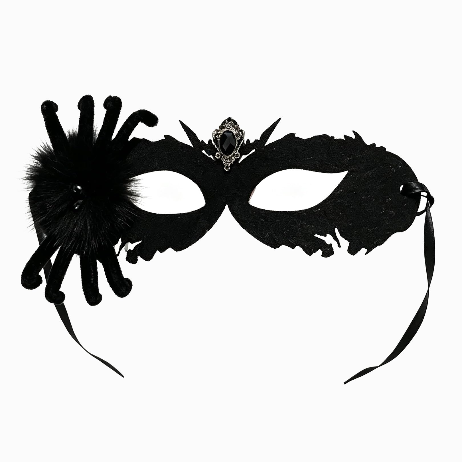 Halloween Masquerade Mask for Adults,Black Halloween Mask Spider Eye Mask