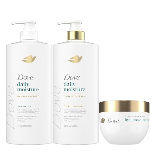 Dove Conditioner Daily Moisture for Dry Hair with Bio-Protein Care Technology and Hyaluronic Serum 28 Fl Oz - Image 6