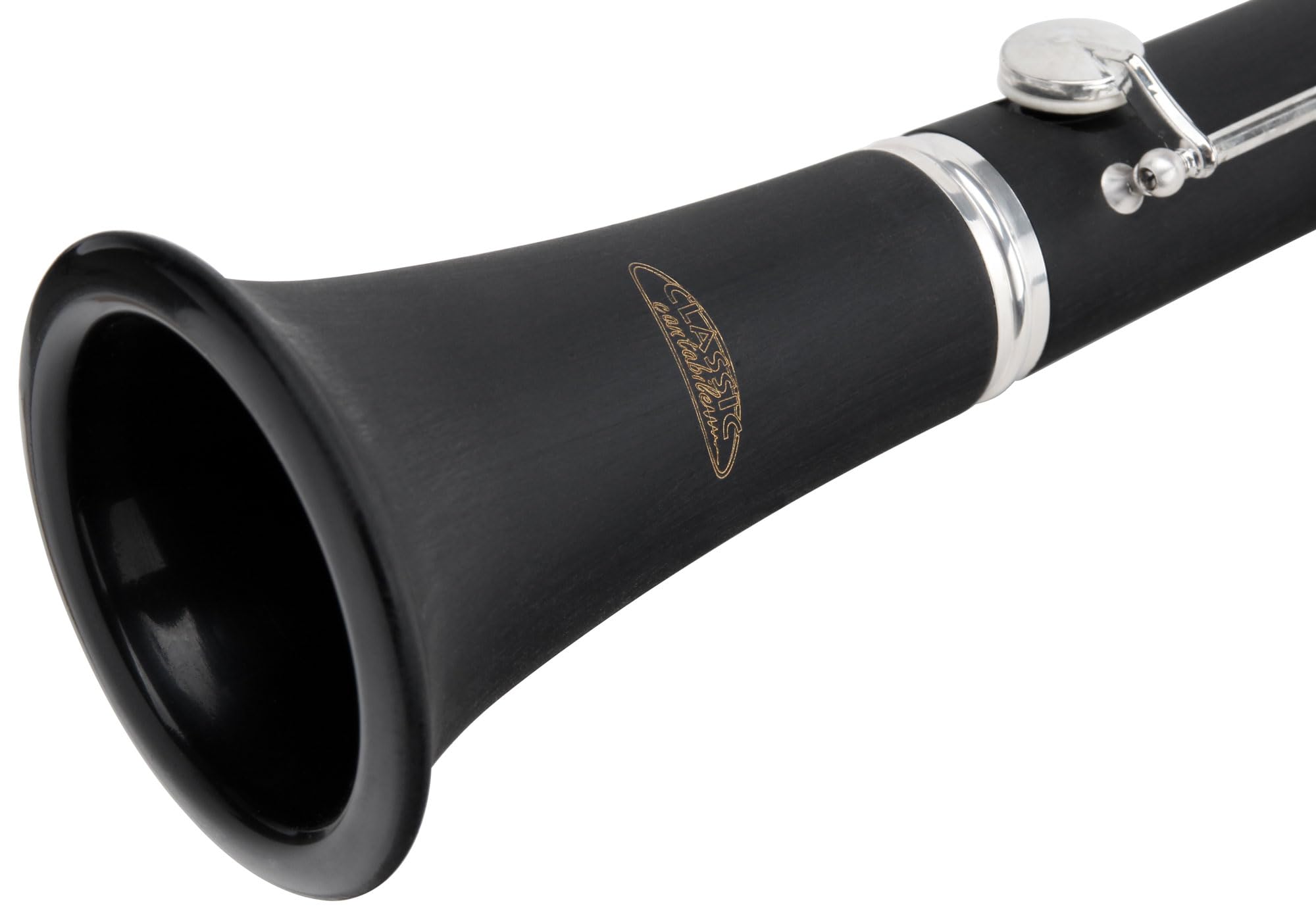 Classic Cantabile CLK-10 Bb-Klarinette Set (hochwertige Bb-Klarinette mit Böhm-Griffweise, 17 Klappen & 5 Ringe, Set mit Clip-Tuner, Noten- & Klarinettenständer, Durchziehwischer, Koffer & Korkfett)