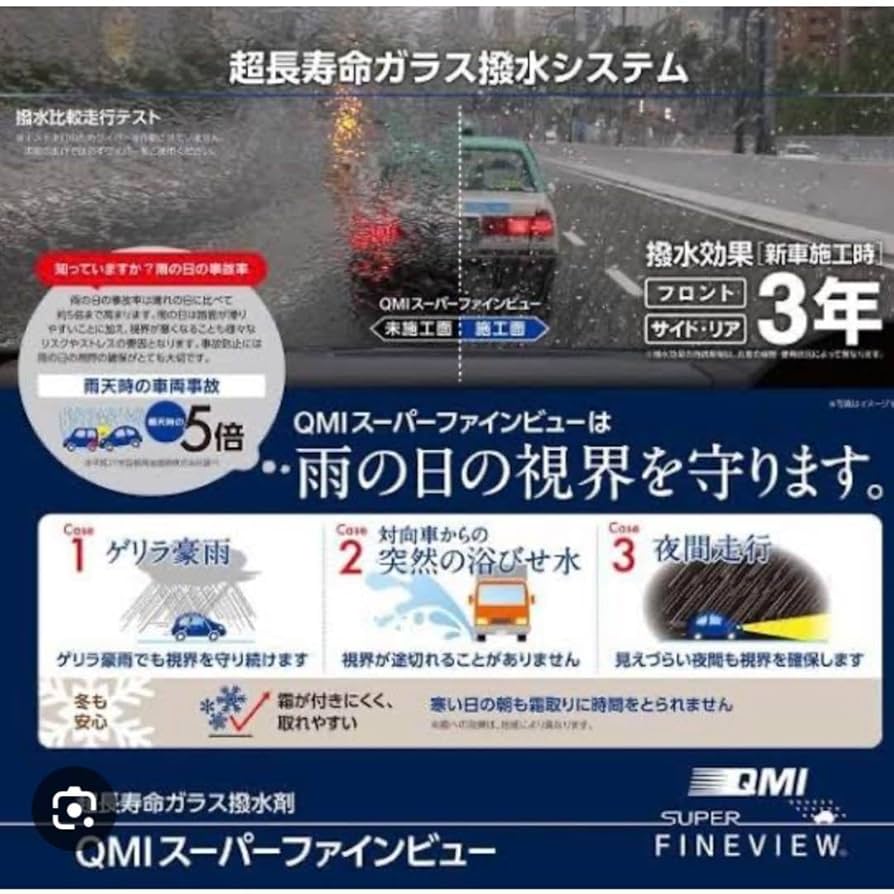 QMI スーパーファインビュー タイプFF 10本セット 雨の日も視界良好！】QMIスーパーファインビューを試してみた