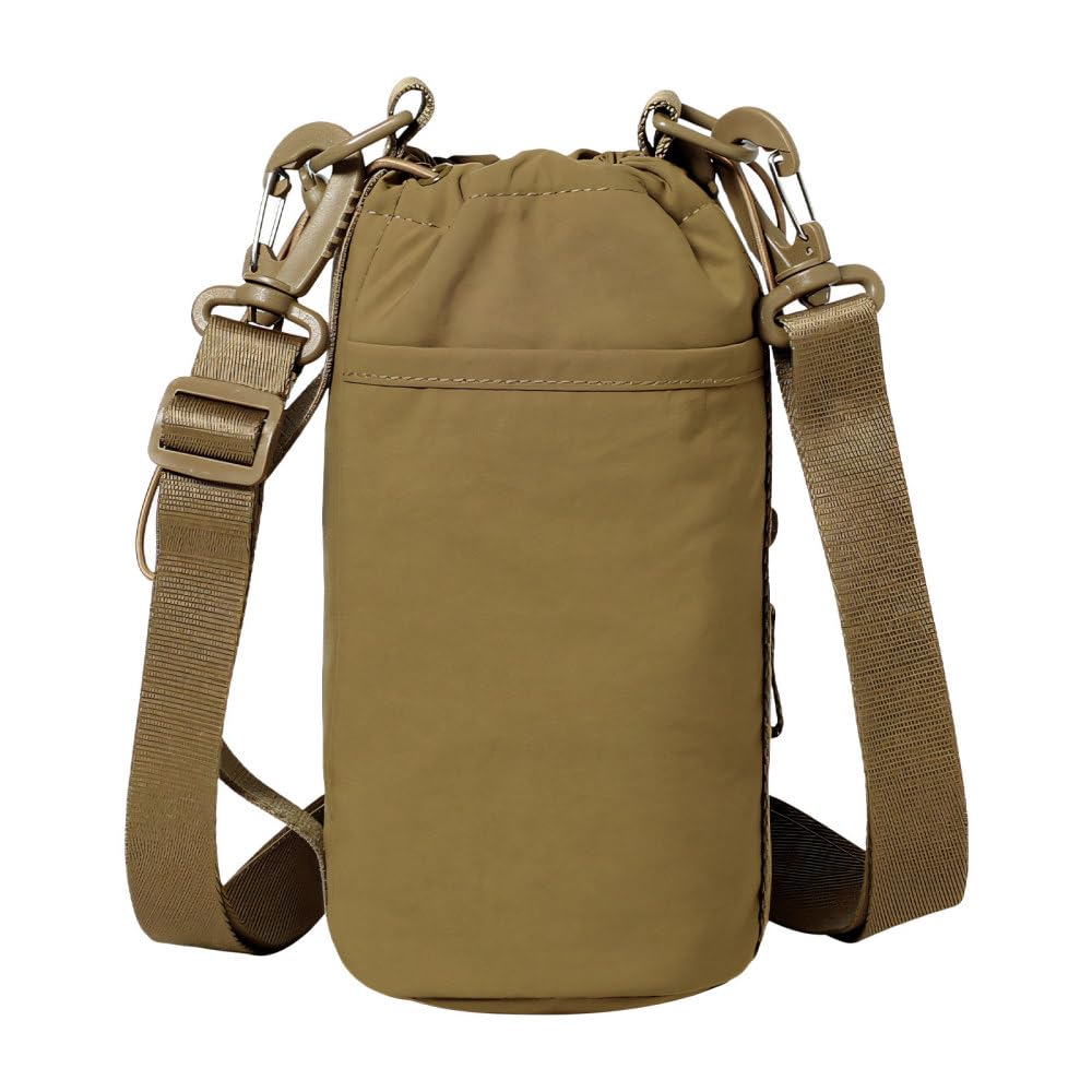 MiOYOOW Water Bottle Carrier Bag, Portable Water Pouch Sling Bag with Adjustable Shoulder Strap for Outdoor Hiking Travelling Camping